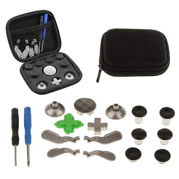 18 i 1 Ersättningsknappar Kit 2 Tum Joystick Bas för Xbox One Elite Controller (Grön)