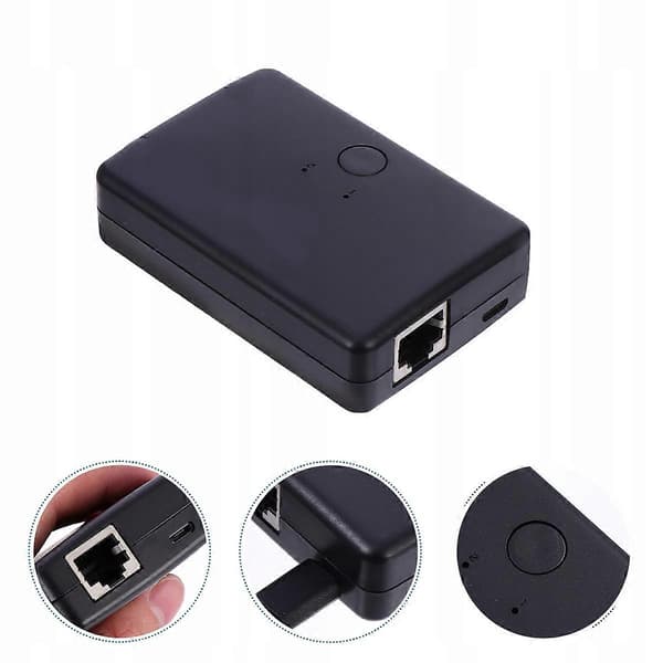 Nätverk 2 Portar Internet Splitter Hubb