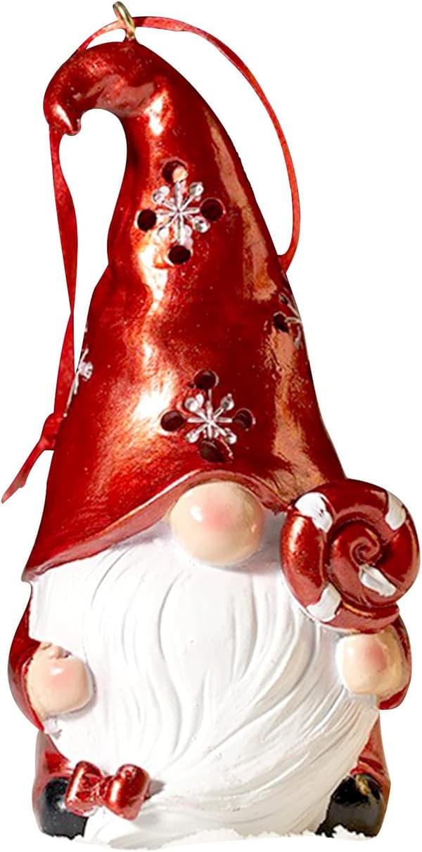 Tomte Jul Glöd Docka Ornament Harts Jultomte Cl