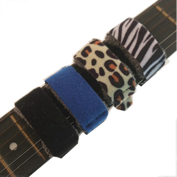 Gitarrband Strängar Ljuddämpare Gitarr Beam Tape (Leopardtryck Färg)