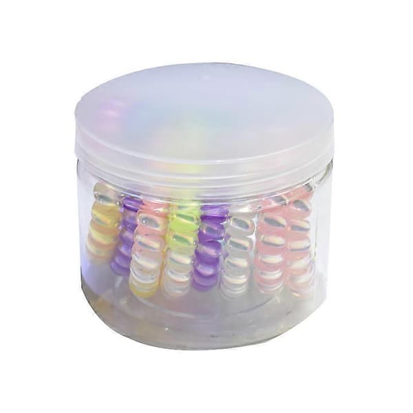 Elastiska Hårband i Plast, Spiralhårband för Kvinnor och Flickor, 10-pack