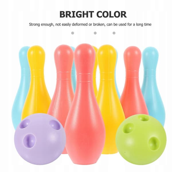 1 Set Plast Bowlingleksaker För Föräldrar Och Barn