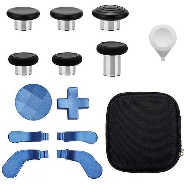 14 i 1 Metall Thumbsticks Kontrollertillbehör för Xbox One Elite 2 (Blå)