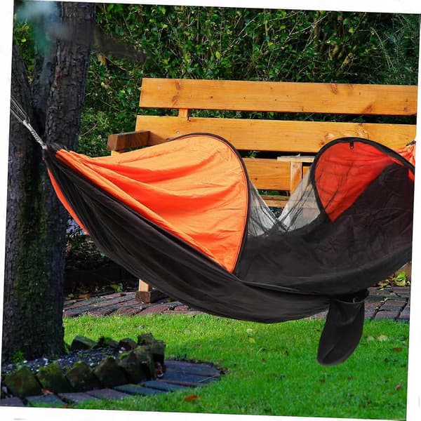 1 Hängmatta Mesh Camping Hängmatta Utomhus Resehängmatta