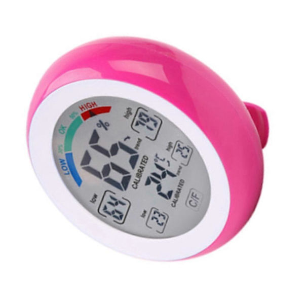 Digital Hygrometer Termometer för Inomhusbruk, Röd