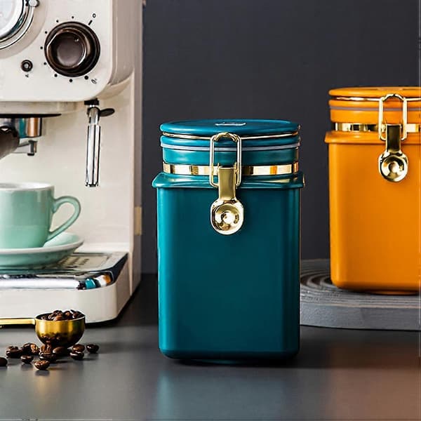 Kaffeböna Förseglad Förvaringsburk Kaffeböna