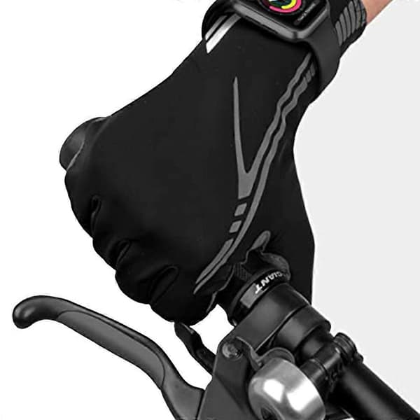 Sporthandskar | Cykelhandskar Halvfinger - Svart M