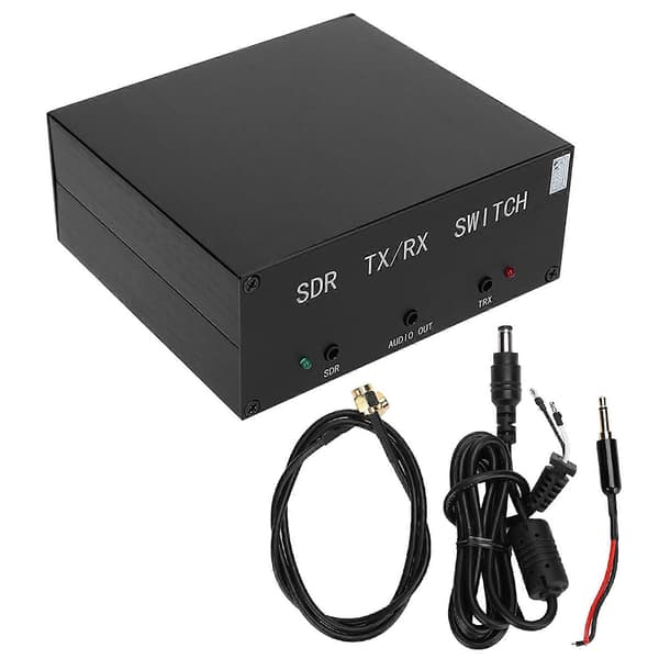 Antennväxlare SDR Transceiver TR Switch Aluminiumlegeringslåda Enhet 100W DC ?160MHz