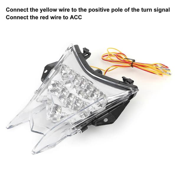 LED Bakljusmontering Körljus Blinkers Transparent Lins Passar S1000R/S1000RR/HP4