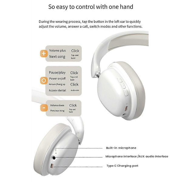 Trådlöst headset Bluetooth typ spelheadset stor effekt headset, B