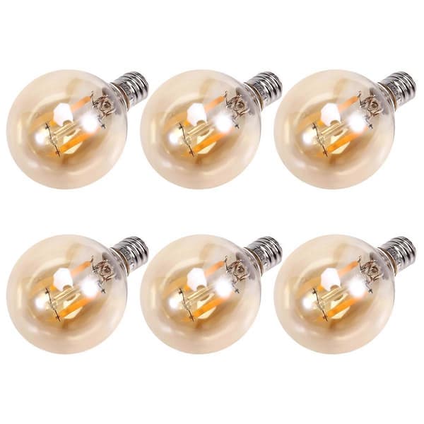 6 st 1,5W LED G40 Ersättningslampa 220V Retro Globe E12 Bas