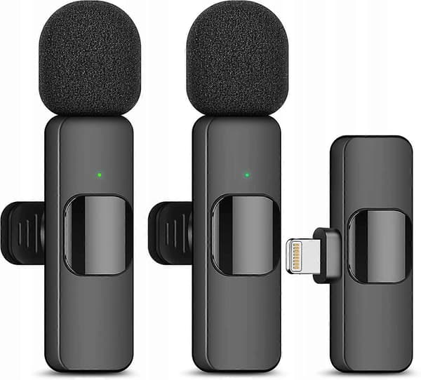 2x Trådlös USB-C-mikrofon och iPhone