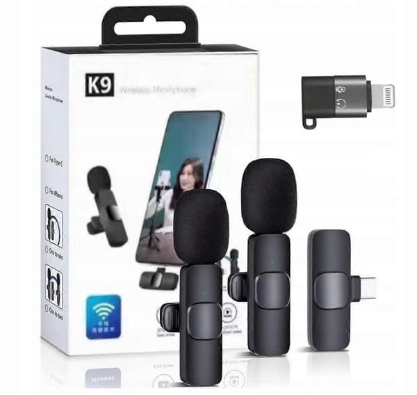 2x Trådlös USB-C-mikrofon och iPhone