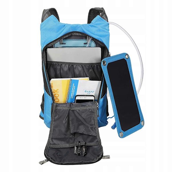 Ryggsäck Stöldskydd Solpanel USB-port