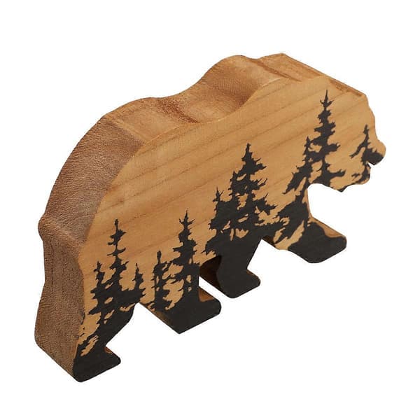 ForestBear Väggskylt, Äventyr Trätema, Rustik Barnrumsinredning