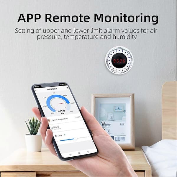 Tuya Trycksensor Atmosfäriskt Tryck Detektering Bluetooth MESH