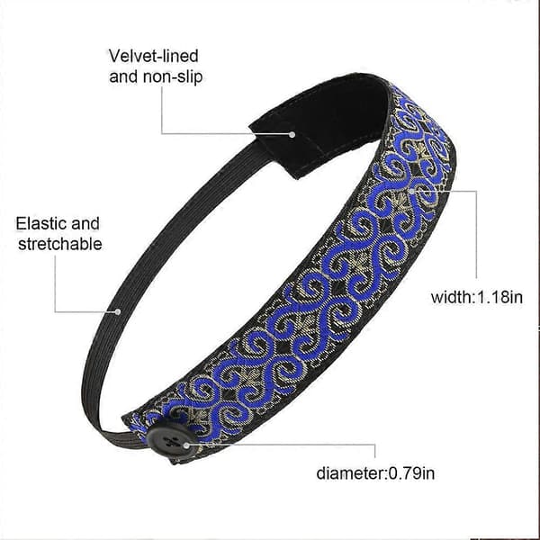 Hårband med knappar för ansiktsskydd, systerhårband för kvinnor, halkfritt hårband med sammetsfoder, boho-hårband