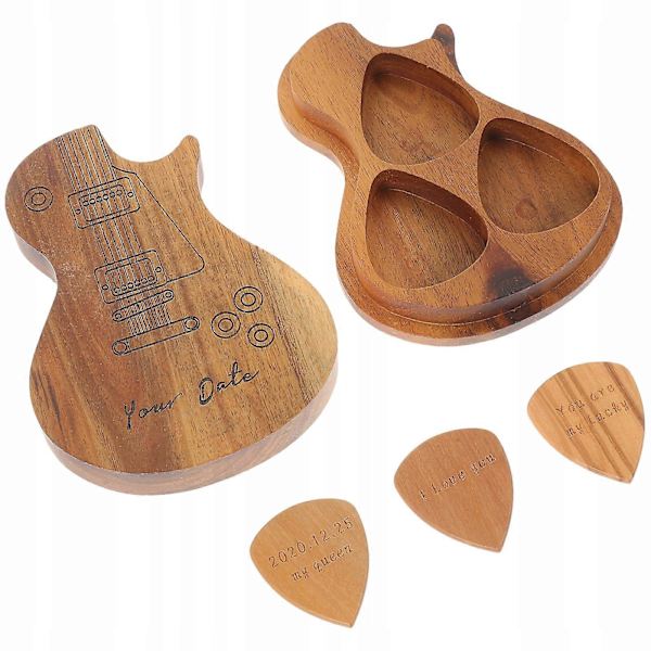 Gitarr Plektrum Fodral Tumme Box Set