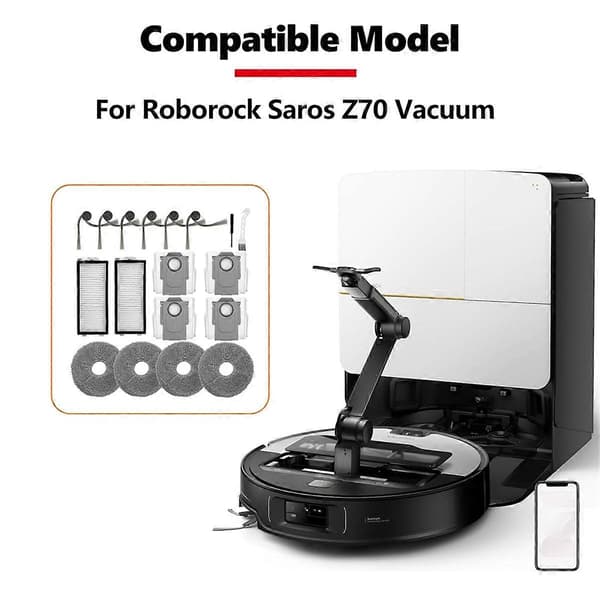 Tillbehörsset för Saros Z70 Robotdammsugare Reservdelar