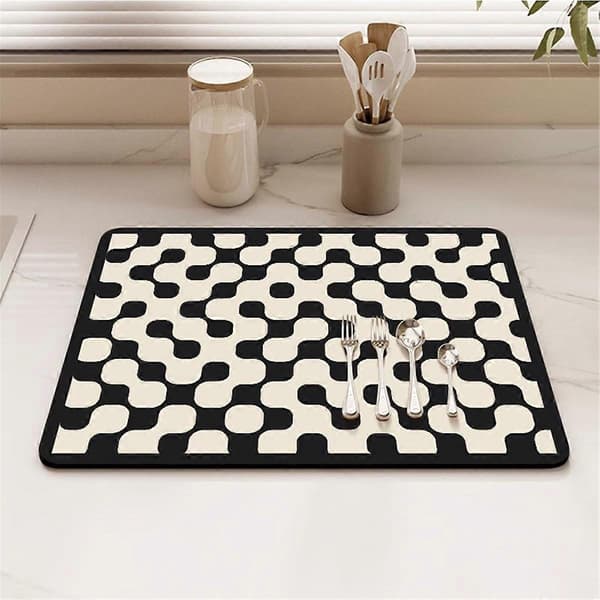 Disk Torkmatta Vattenabsorberande Kaffemaskin Matta Snabbtorkande A