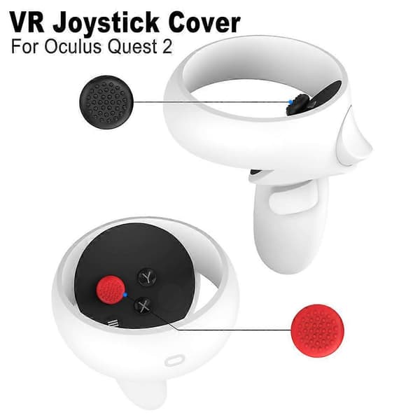 Controller Rocker Caps Silikon Thumbstick Caps för Meta Quest 3 (Svart)