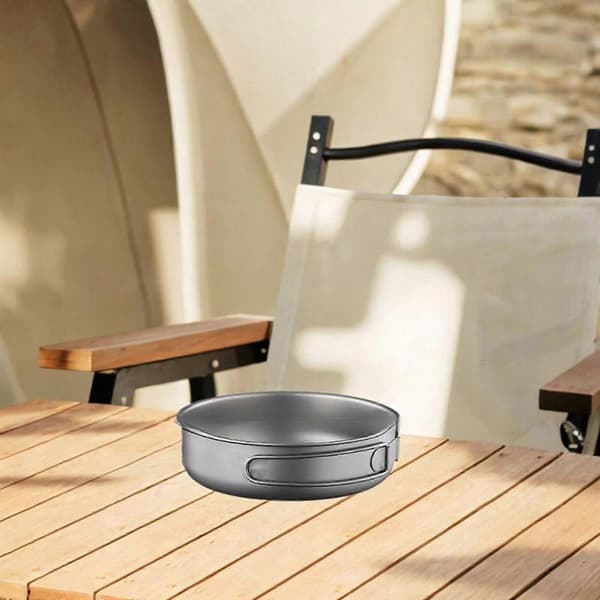 Titanium Pan Titanium Kokkärl Utomhus Köksredskap Servis 1200ml