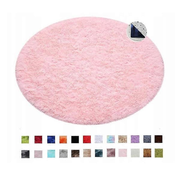 Matta Vardagsrum Sovrum Rund 120cm Mjuk Matta