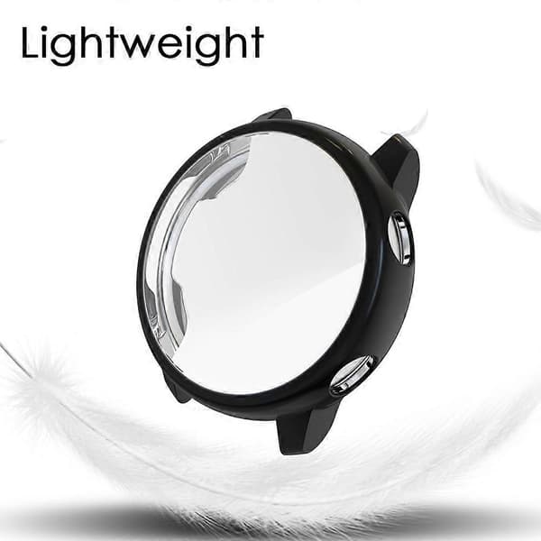 2 st Kompatibla med Samsung Active2 Klockfodral - Transparent + Svart 40mm|Skyddsfodral