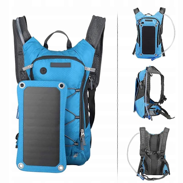Ryggsäck Stöldskydd Solpanel USB-port
