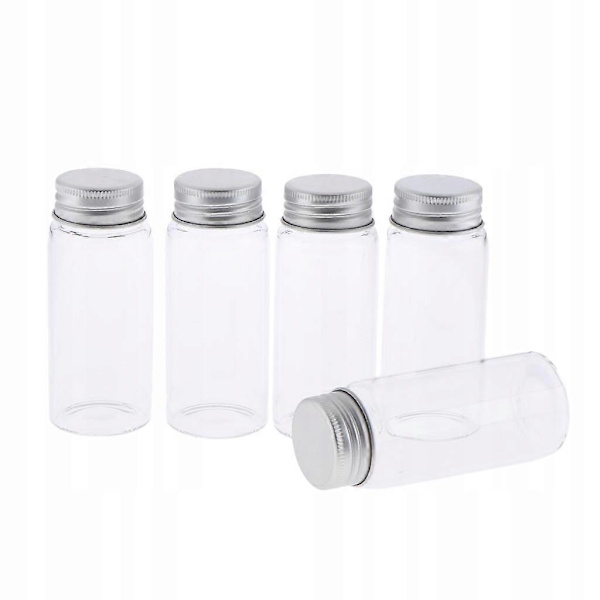 5 Kosmetika. Reseflaskor i glas. Prover