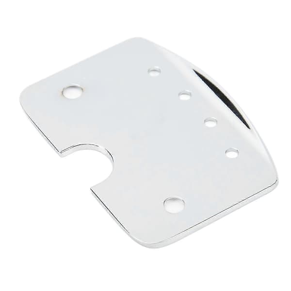 2025 Gitarr 4-strängad Stall Metall Silver Robust 4-strängad Cigar Box Gitarrdel med 2 Skruvar