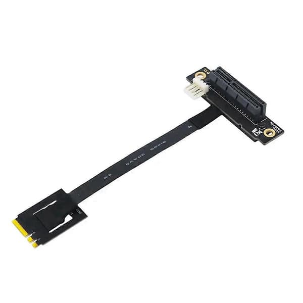 270 Grader M.2 NGFF Dubbel Nyckel A-E Till PCI-E 4X Adapter Konverteringskabel