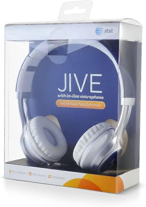 Stereo Over-Ear Hörlurar med Inbyggd Mikrofon - Blå