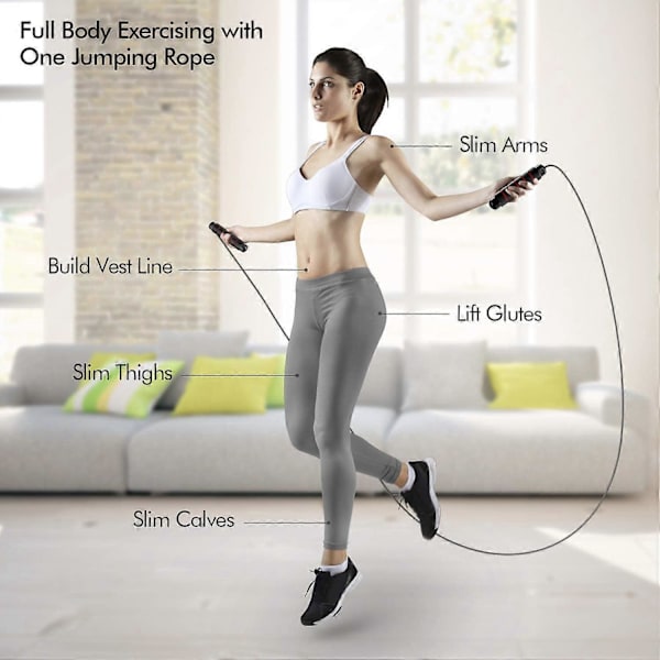 Hopprep Speed Rope Hopprep Vuxna Justerbar Längd