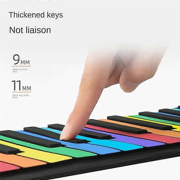 49 Tangenter Digitalt Keyboard Flexibelt Rullpiano