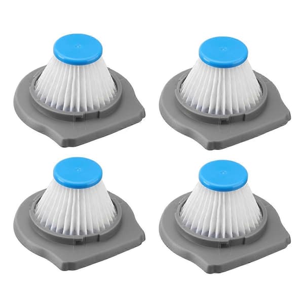 4 st Ersättningsfilter för BLACK+DECKER HLVCF10 Dammsugare