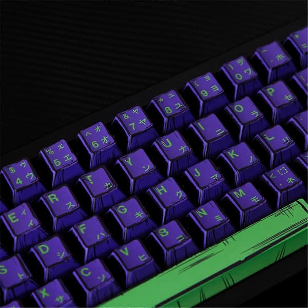 Comic Keycaps EVA01 BOW-Cherry Profil PBT Dye-Sub 78 Tangenter A