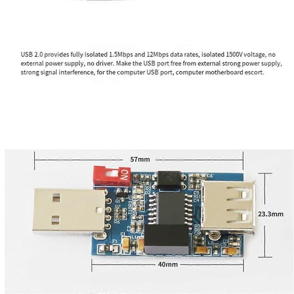 ADUM3160 USB Ljudsignal Isolator USB till USB Signal Isolator