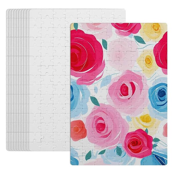 30 Set Blank Sublimering A4 Pussel, Sublimeringspussel