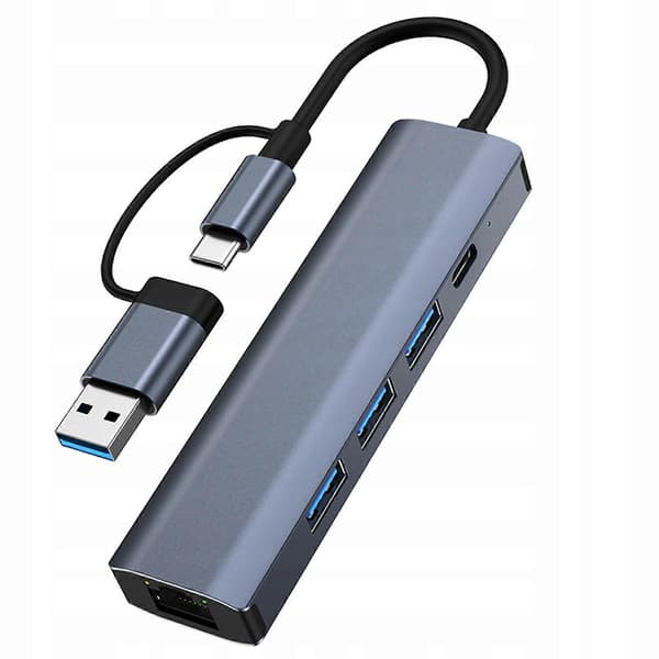 Usb C Till Rj45 Ethernet Adapter Kompakt Usb Hub För