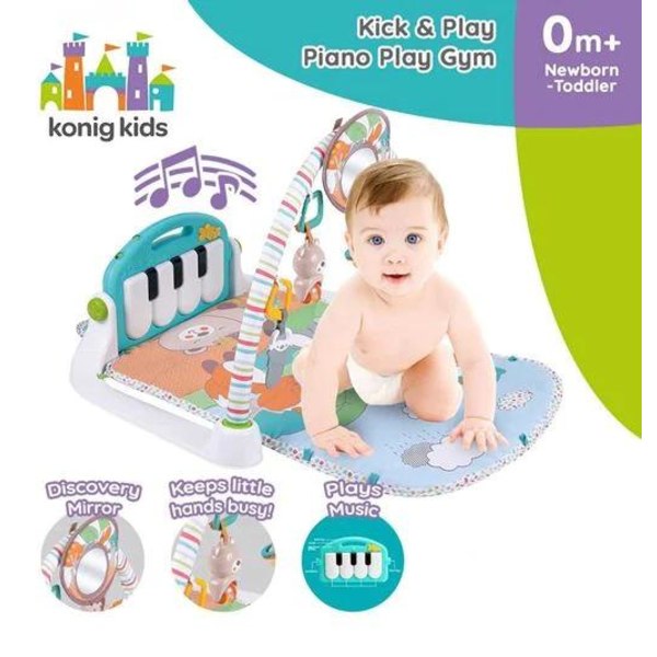 Ladida Babygym Laugh and Play med Piano Grön one size