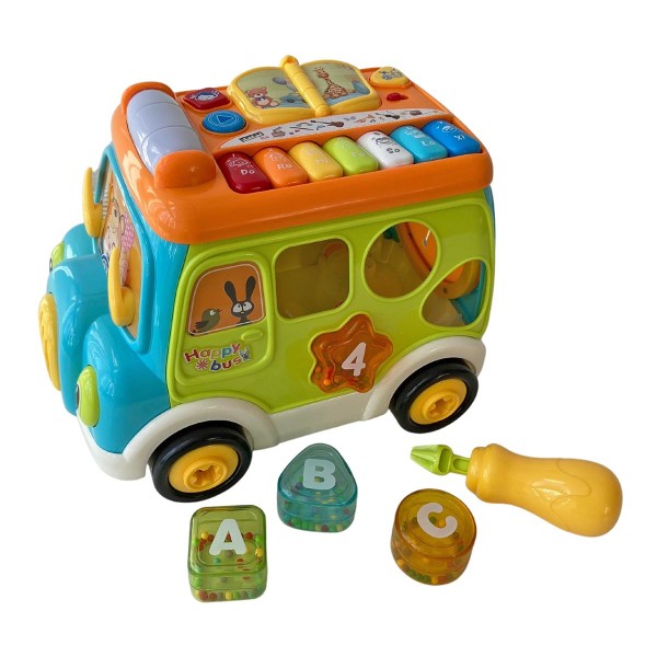 Ladida Activity Toy Happy Bus Blue one size