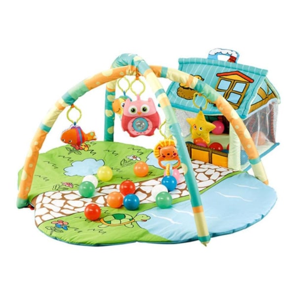 Ladida Baby legemåtte  Happy Space Play Blue one size