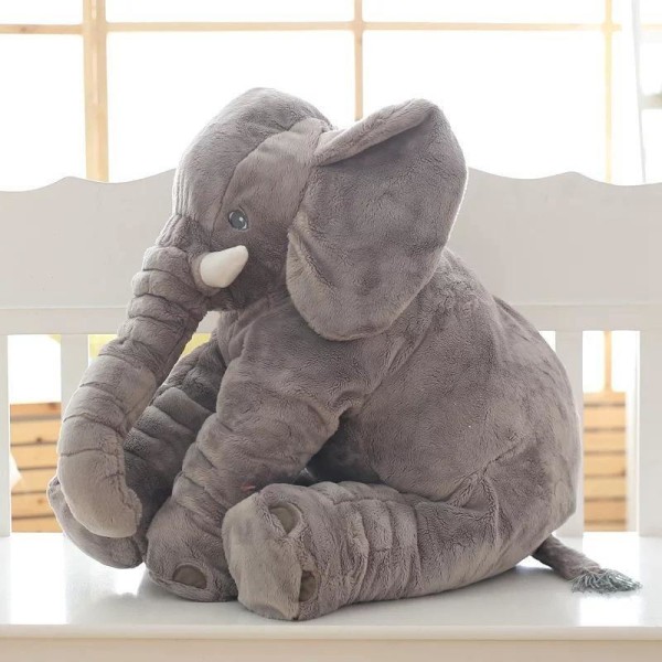 Beckasin Elefant kroppskudde Grey 60 cm