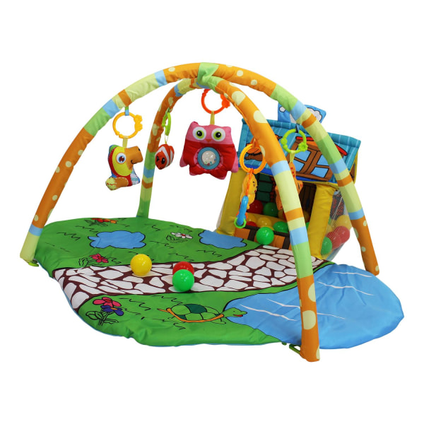 Ladida Baby legemåtte  Happy Space Play Blue one size