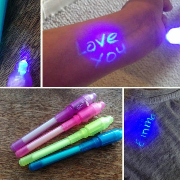Magic UV-ljus osynlig bläckpenna Rolig markörpenna