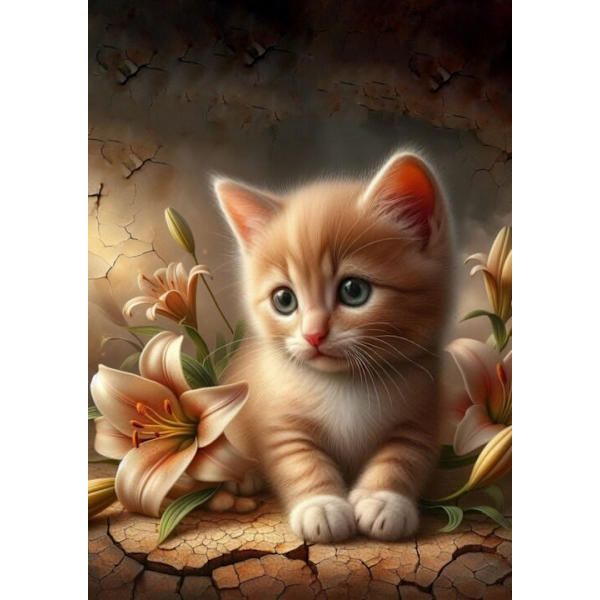 Katt Affisch 50x70 cm