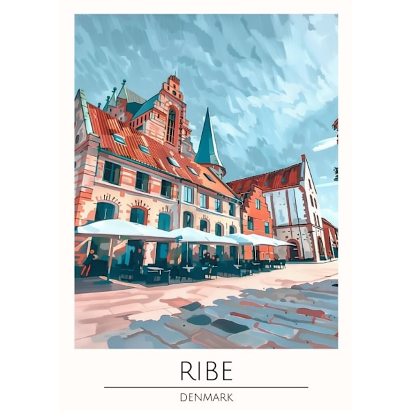 Världsstäder Affisch/Poster/Print/Tavla Storlek 50×70 CM