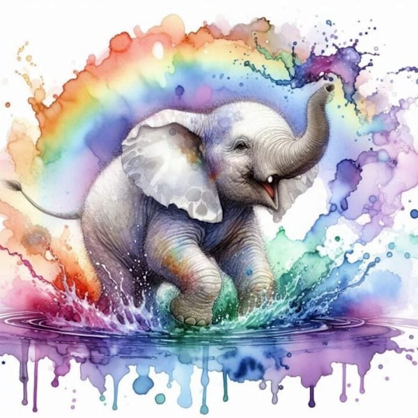 Elefant Affisch A3