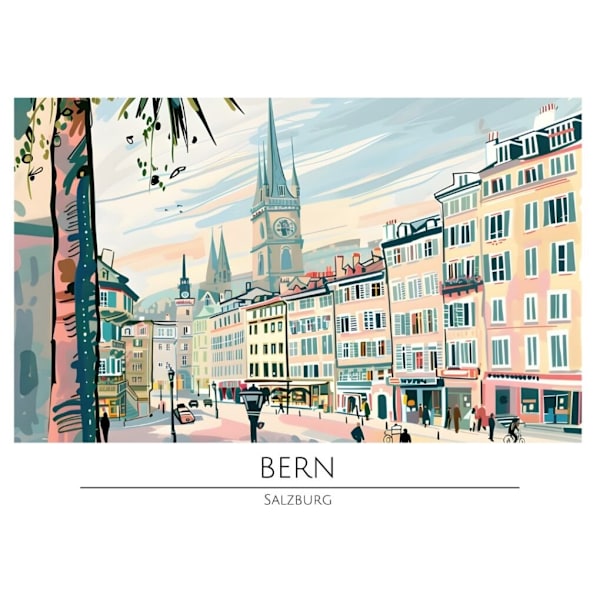 Världsstäder Affisch/Poster/Print/Tavla Storlek 50×70 CM